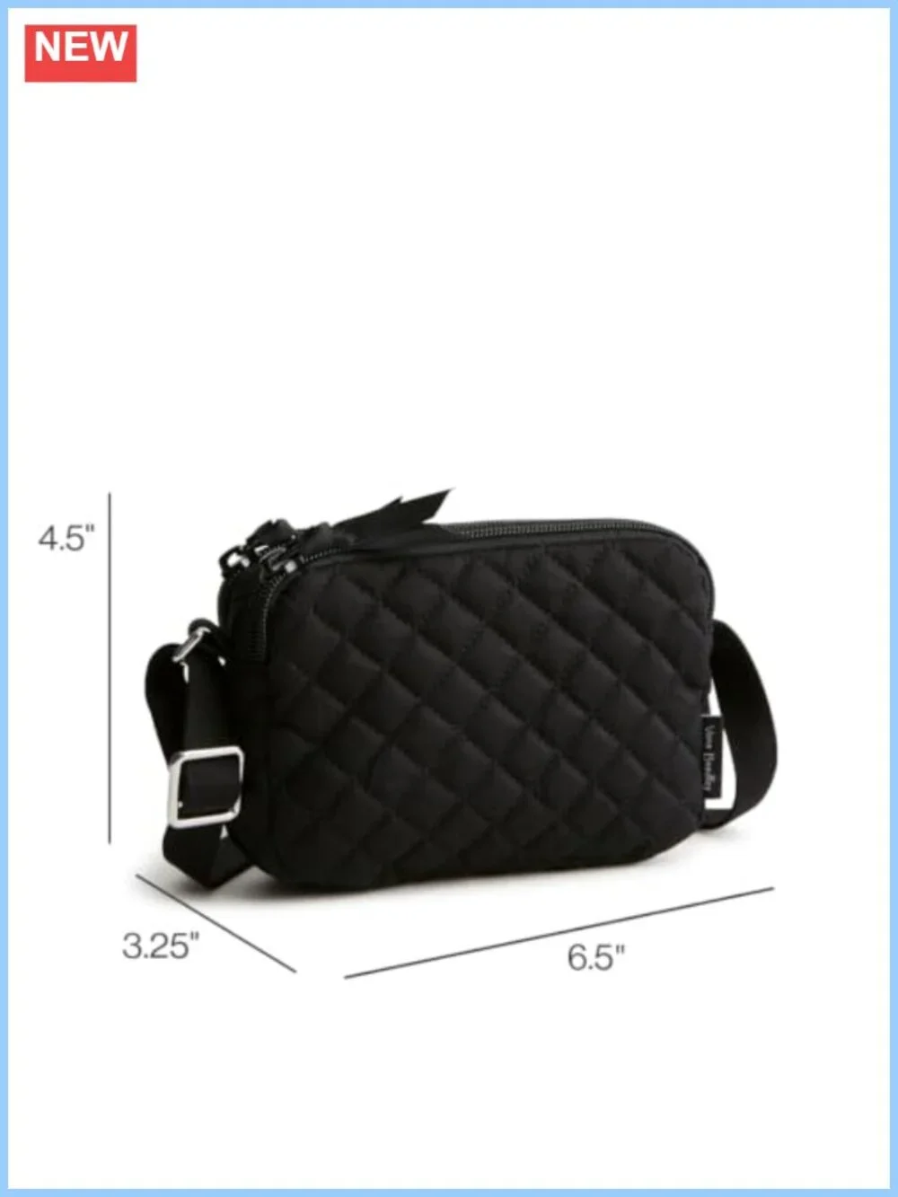 Quilted Cotton Small Stadium Crossbody Bag with RFID Protection